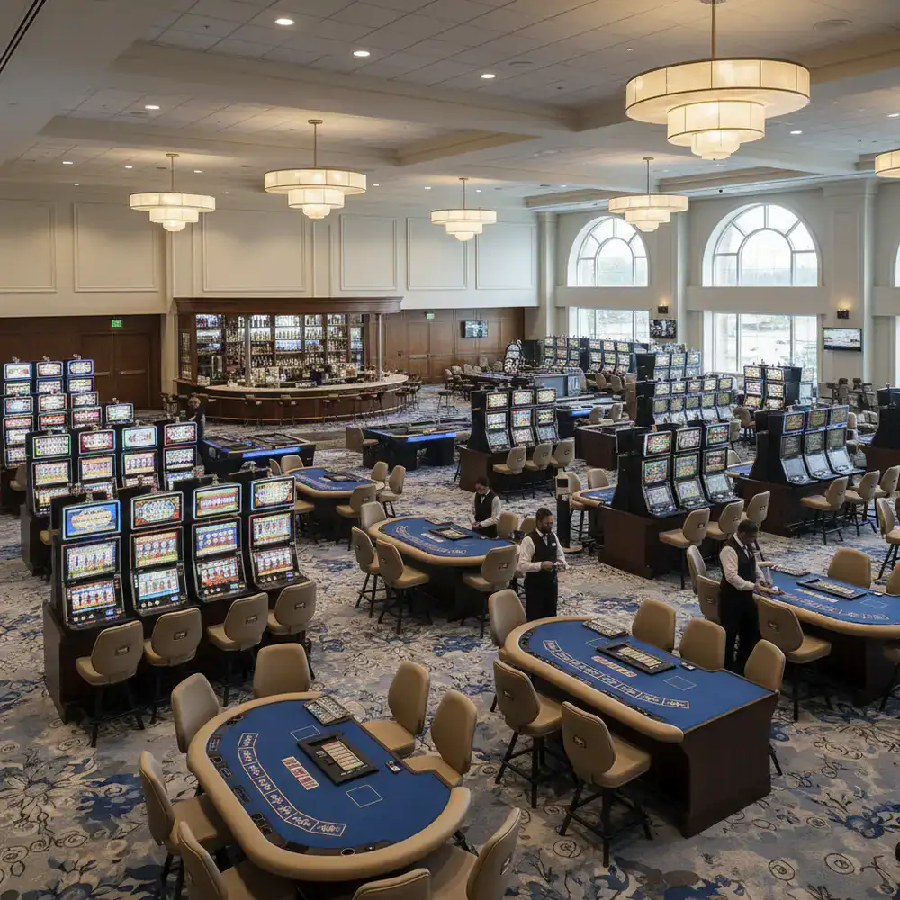 Casino gaming area layout